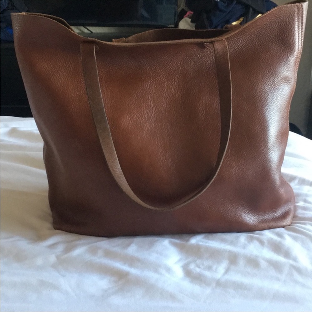 Madewell Leather Tote Bag